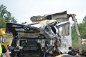 LKW umgestuerzt A 1 Rich Saarbruecken P226